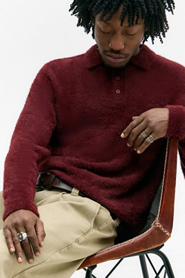 Iets frans. Polo Bordeaux à Cils en taille: Small - iets frans... - Modalova
