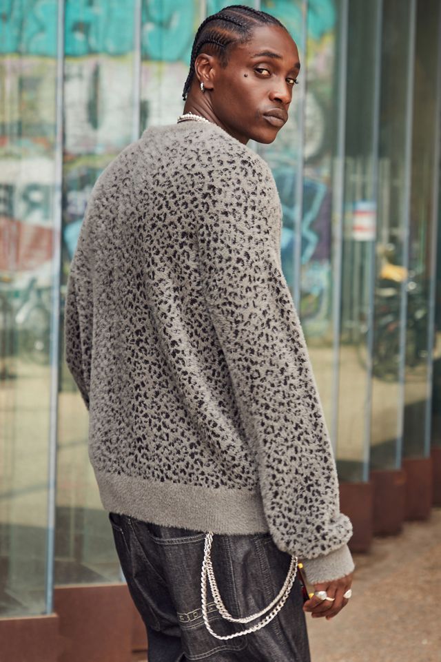 BDG Leoparden-Print Wimpern Strick Pullover #1