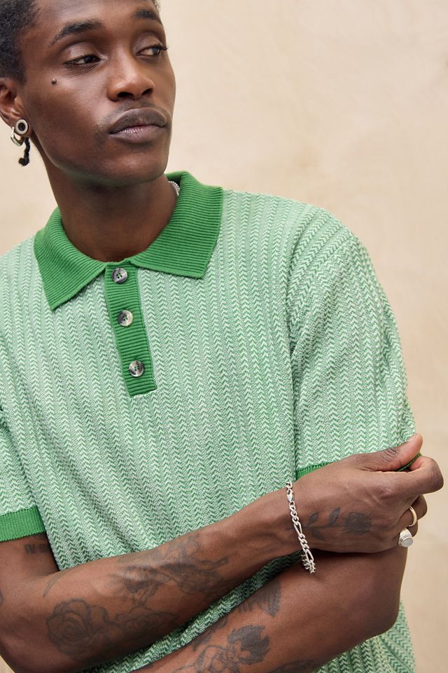 BDG Green Twist Polo Shirt #1