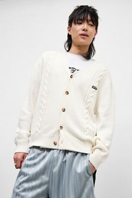 iets frans... Ecru Cable Knit Cardigan