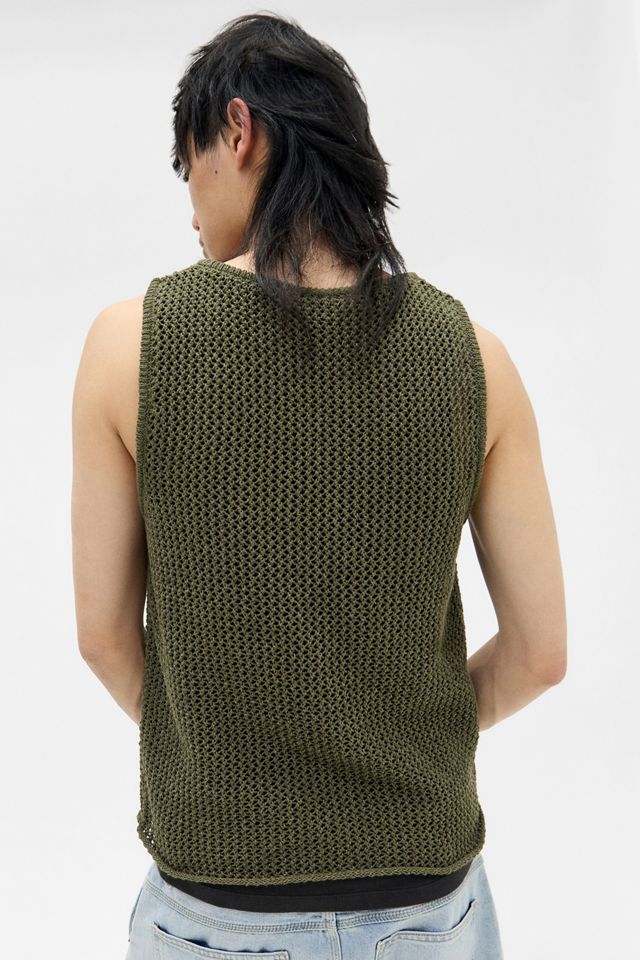 BDG Green Knitted Vest #3