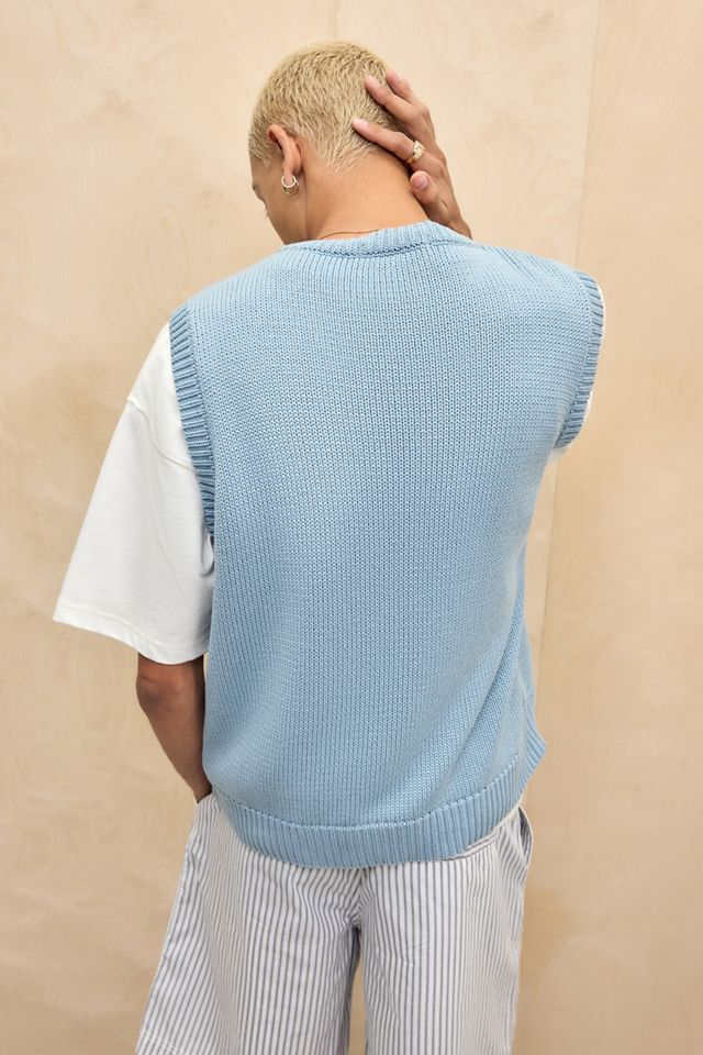 Loom Blue Knitted Tank #3