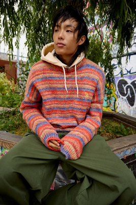 Ayker Red Hollie Stripe Jumper Product Page