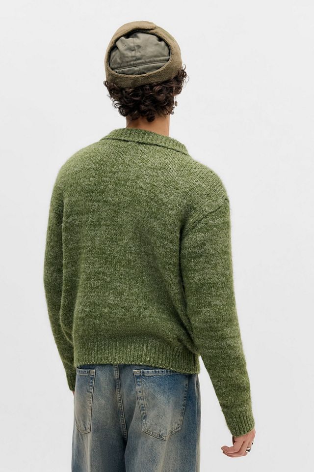 Pull polo jacquard vert BDG #3