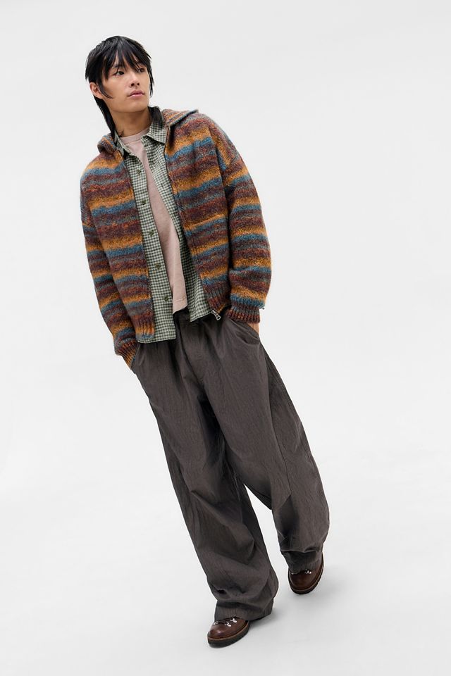 Ayker Rust Hollie Stripe Knit Hoodie #1