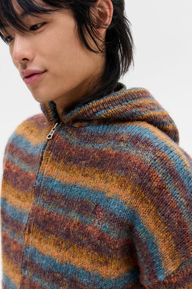 Ayker Rust Hollie Stripe Knit Hoodie #3