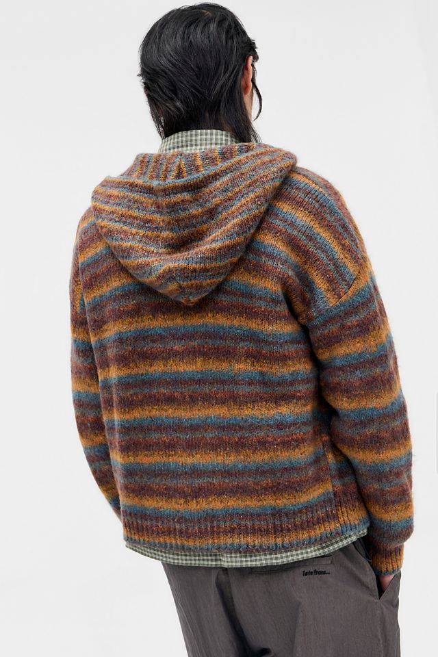 Ayker Rust Hollie Stripe Knit Hoodie #4