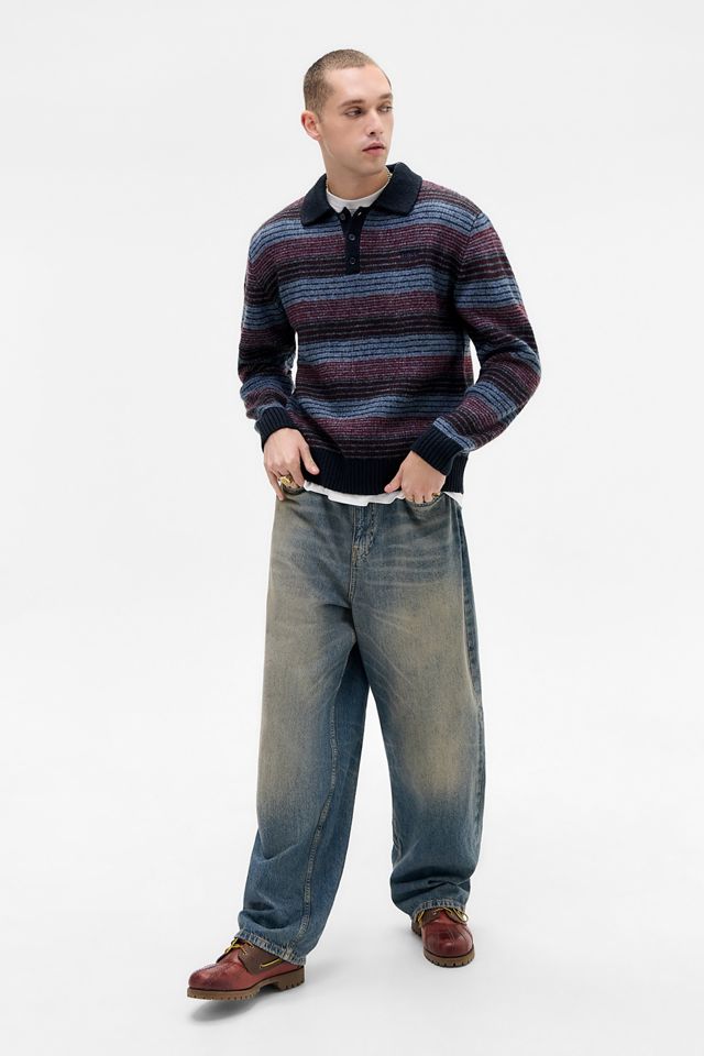 BDG Thin Stripe Polo Jumper #2