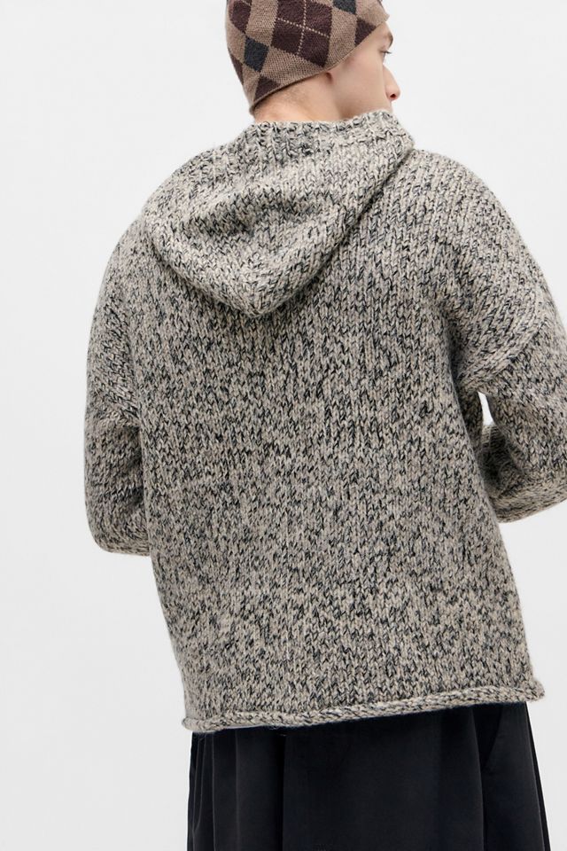 Ayker Stein Zip-Durch Slub Kapuzenpullover #4