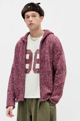 Sweat à capuche Slub Ayker Berry à glissière