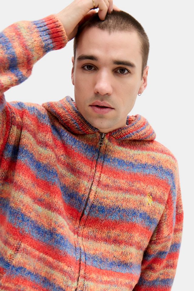 Sweat à capuche en tricot rouge Hollie à fermeture éclair Ayker #1