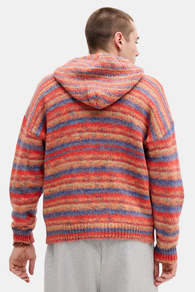 Sweat à capuche en tricot rouge Hollie à fermeture éclair Ayker #3