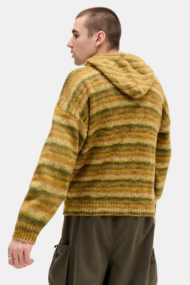 Ayker Gelber Hollie Zip-Up Strick-Kapuzenpullover #4