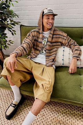 Felpa con cappuccio Ayker Hollie a righe con zip