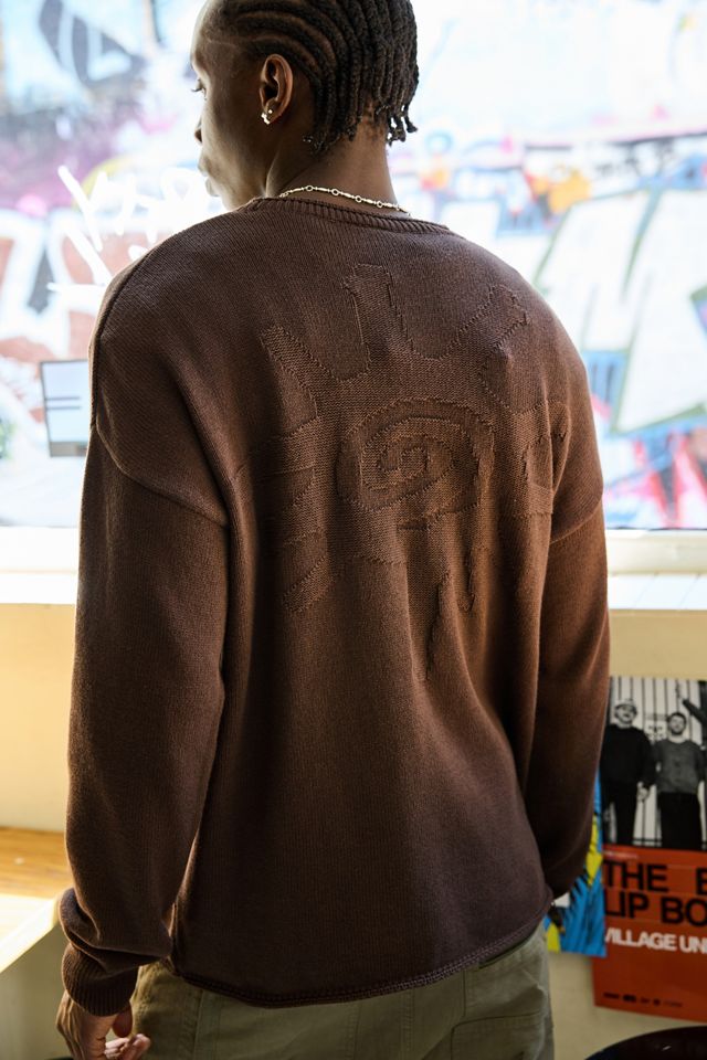 Ayker Brauner Wirbel-Grafik-Pullover #3