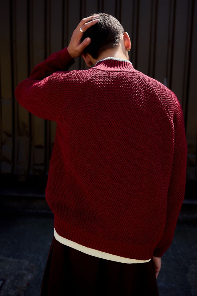 iets frans... Sport Zip-Through Mesh Strickpullover #3