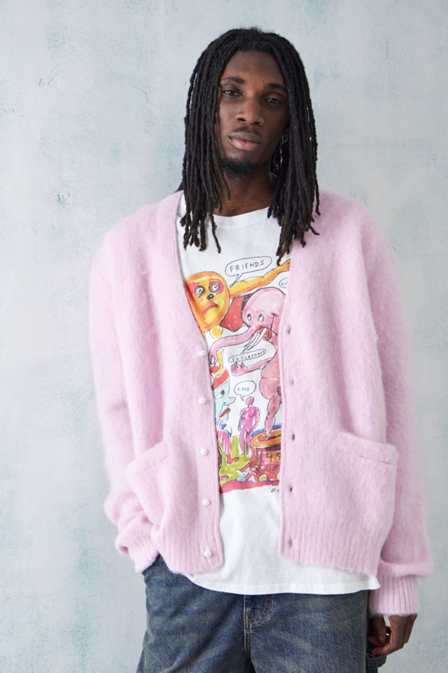 Pink 2025 mohair cardigan