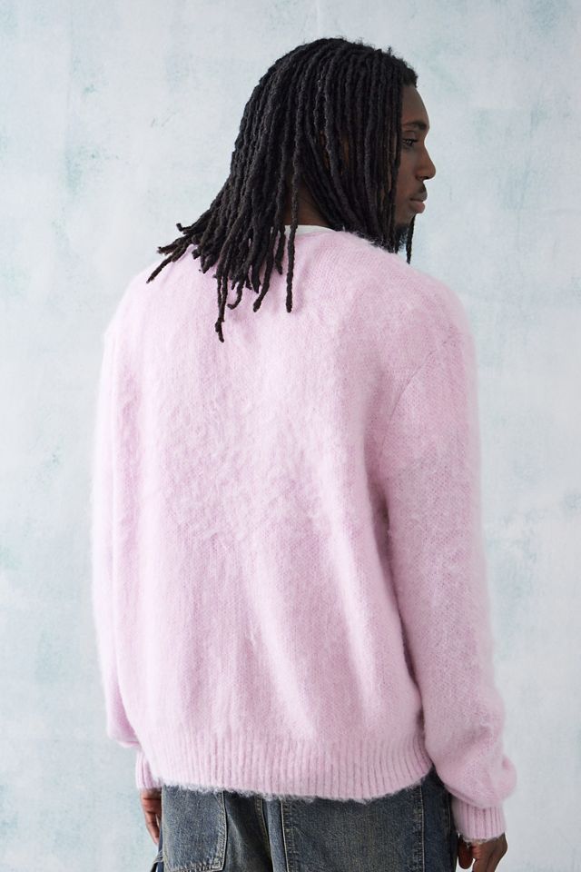 Checks Downtown Pink Solid Mohair Cardigan  #3