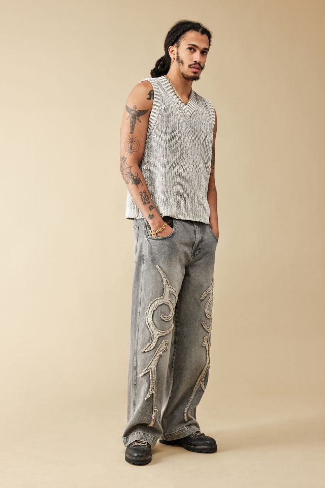 BDG Acid Grey Knit Vest  #1