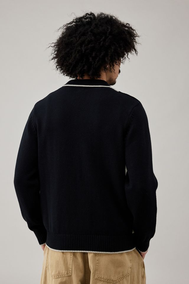 BDG Vertical Stripe Polo Cardigan  #3