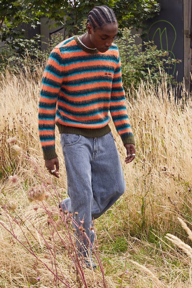 iets frans.. Remi Orange & Green Stripe Knit Jumper #3