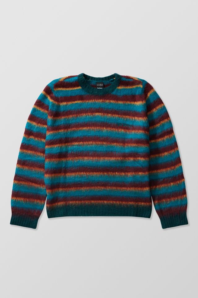iets frans.. Remi Teal & Burgunder Streifen Strick Pullover #4