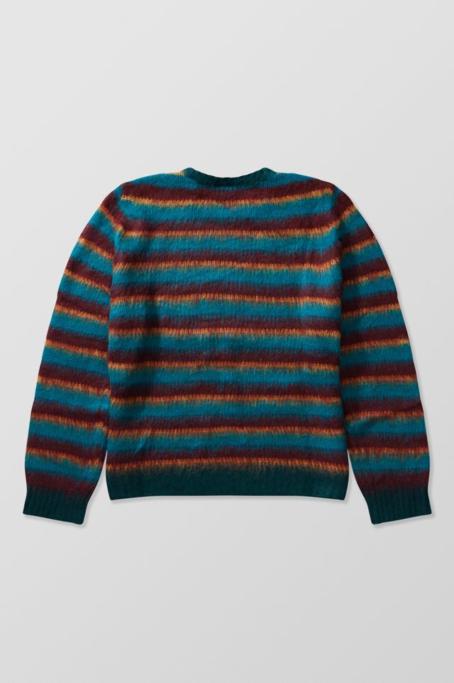 iets frans.. Remi Teal & Burgunder Streifen Strick Pullover #5