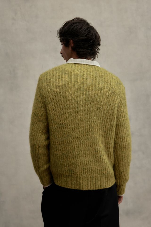Pull Duveteux Côtelé Jaune Loom #3