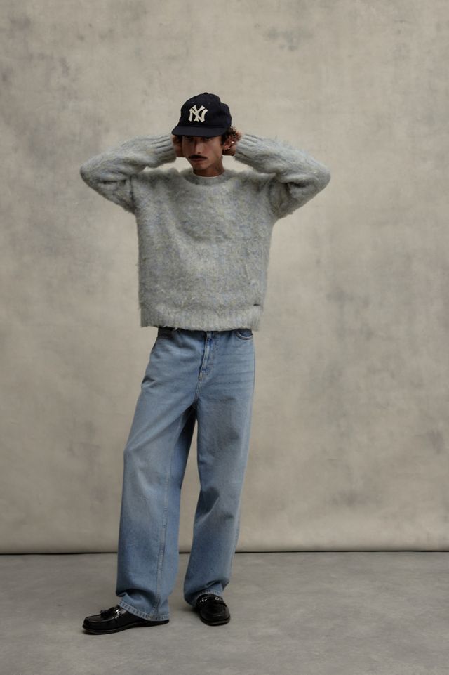Loom Blue Brushed Knit Jumper #1