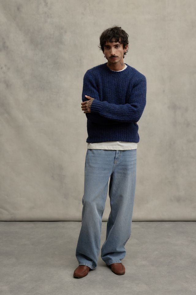 Loom Indigo Brush Knit Jumper #1