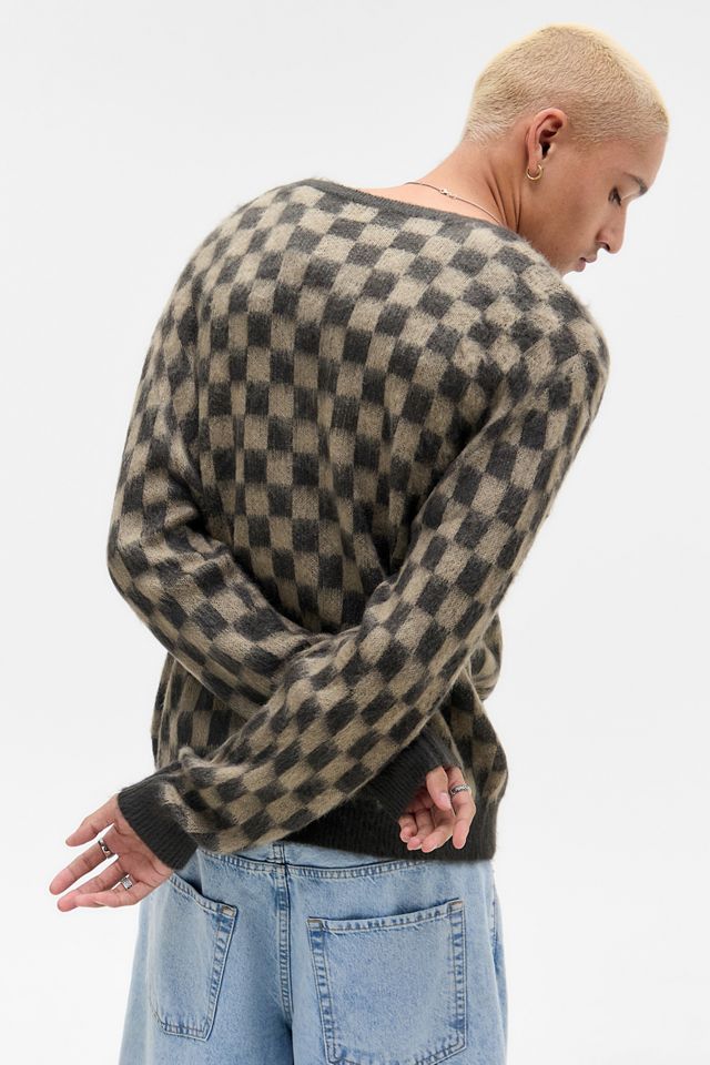 BDG Check Brushed Cardigan #2