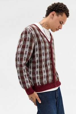 Cardigan en flanelle à carreaux rouges en taille: XS - BDG - Modalova