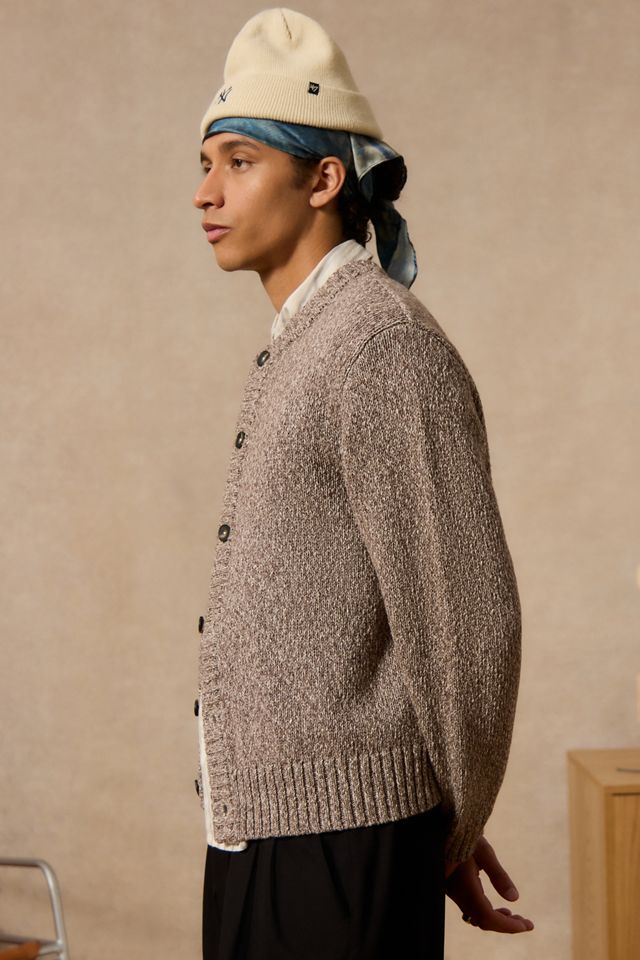 Cardigan Loom brun chiné #1