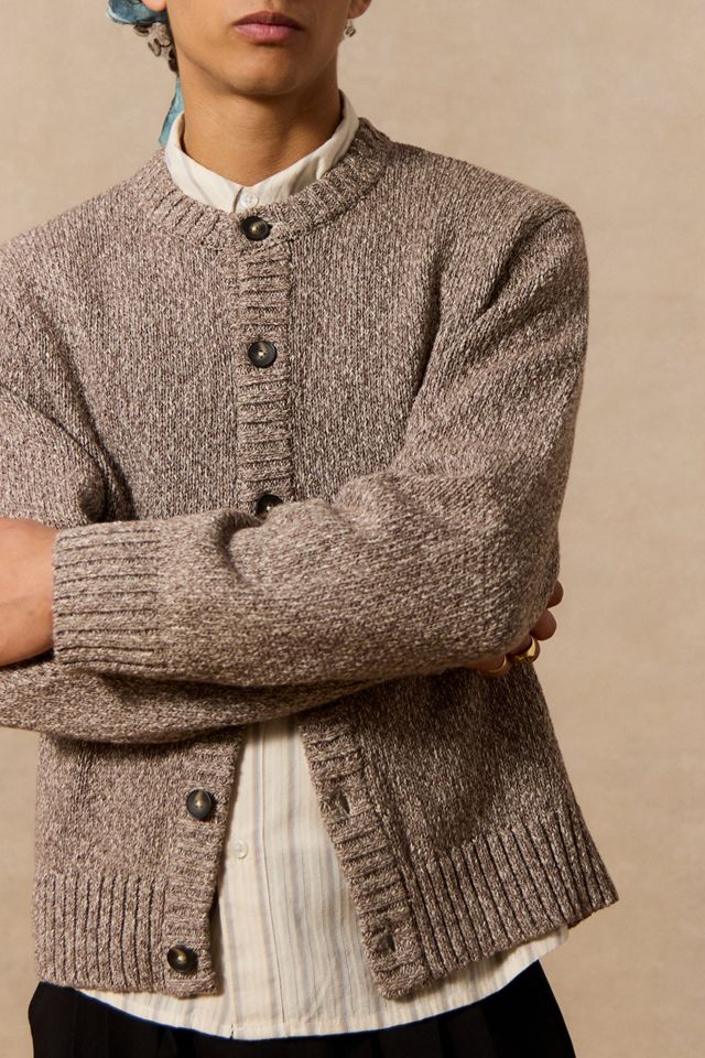 Cardigan Loom brun chiné #2