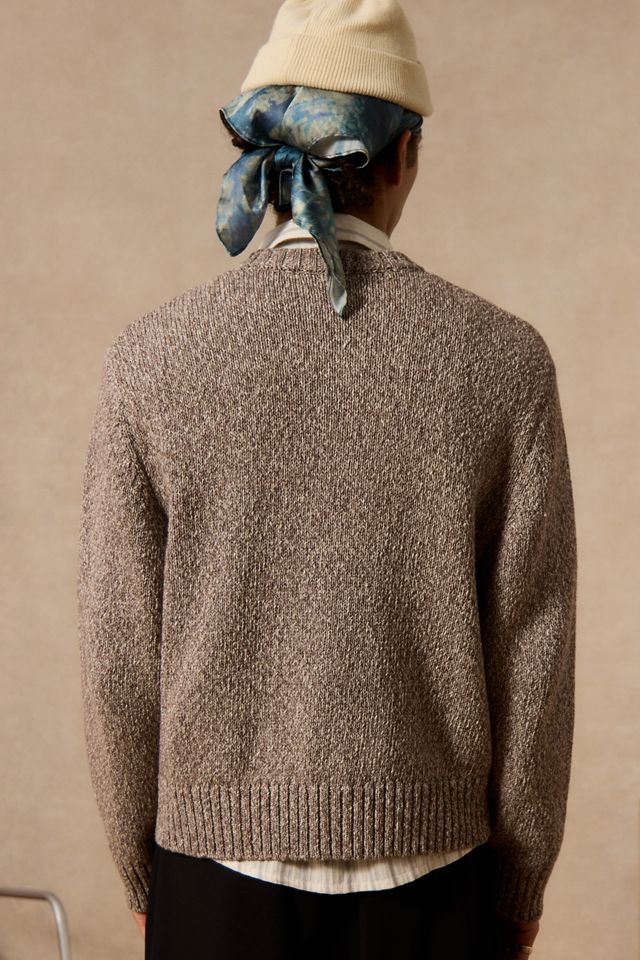Cardigan Loom brun chiné #3