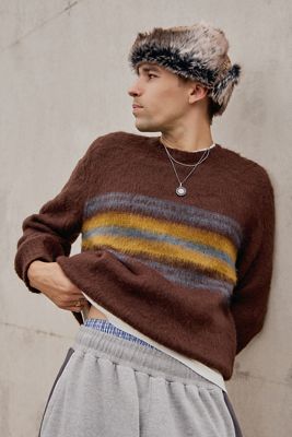iets frans... Maglione a righe Remi marrone