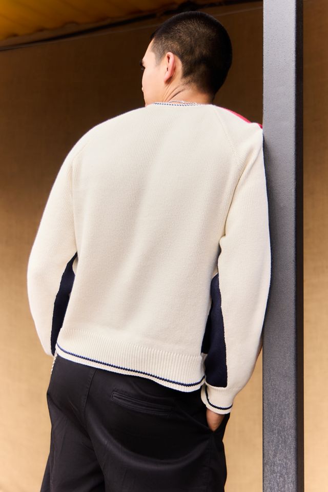 iets frans... Sporty Panel Knit Jumper #3
