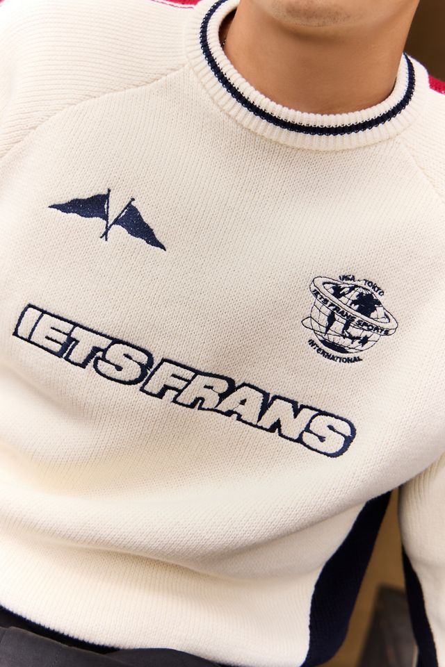 iets frans... Sporty Panel Knit Jumper #2