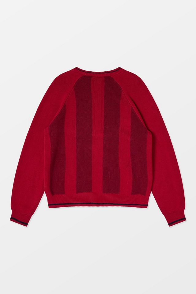 iets frans... Red Vertical Stripe Knit Jumper #6