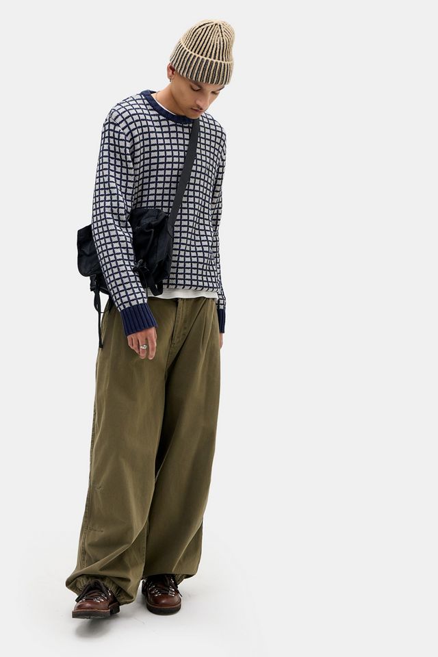 Ayker Navy Square Knit Jumper #2