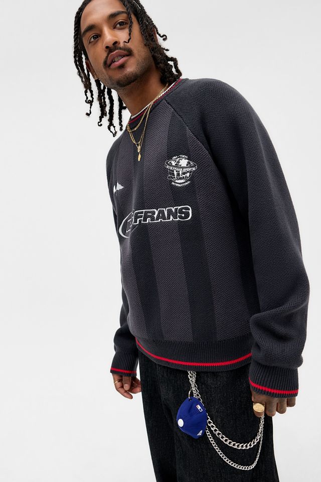 iets frans... Grey Football knit Jumper #1