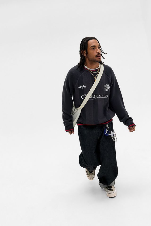 iets frans... Grey Football knit Jumper #2