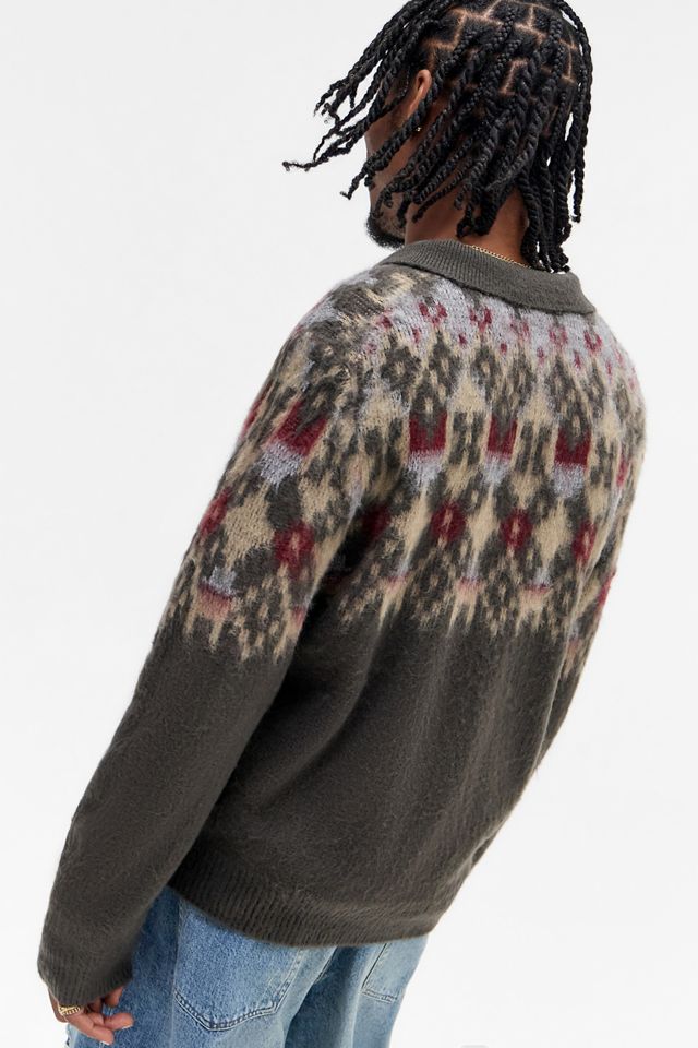 BDG Fairisle Knit Polo Jumper #3