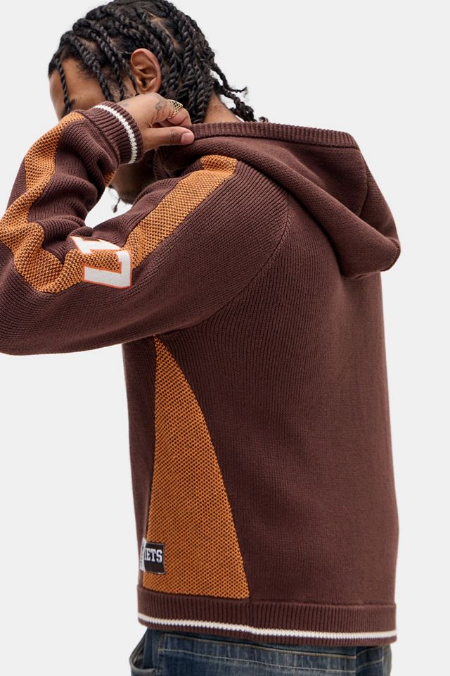 iets frans... Brown Sport Knit Hoodie #3