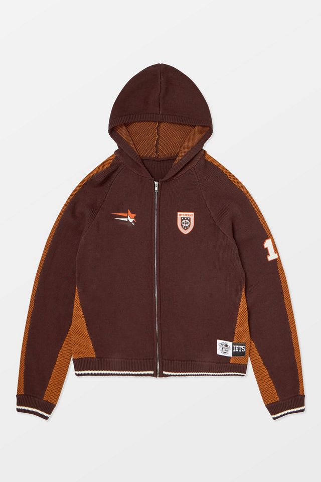 iets frans... Brown Sport Knit Hoodie #4
