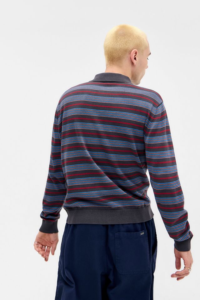 iets frans... Polo a Maniche Lunghe a Righe Blu Navy #3