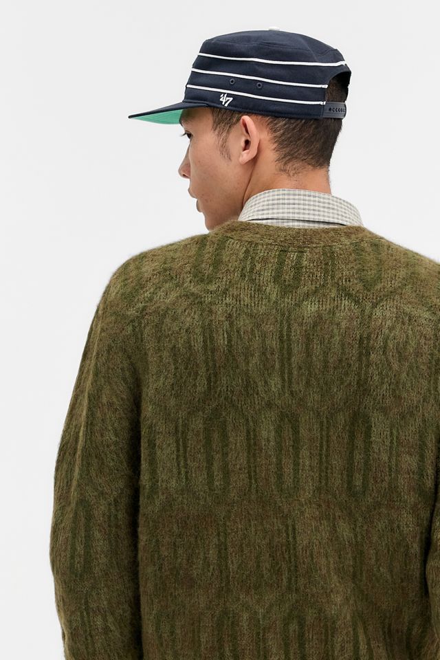 Loom Grüne Gebürstete Strickjacke #3