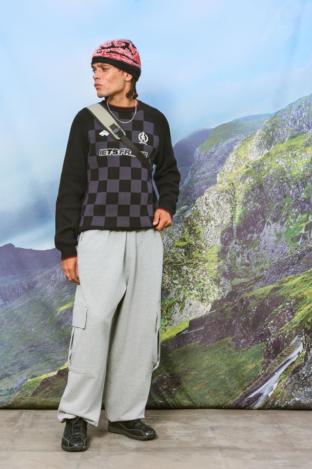 iets frans.. Black Checkerboard Sport Jumper #1