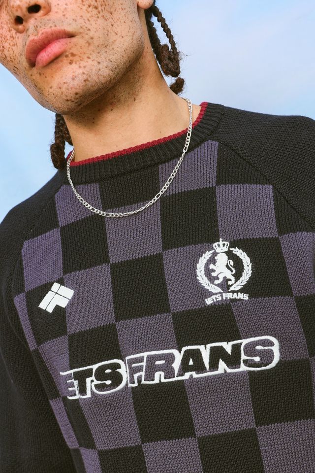 iets frans.. Black Checkerboard Sport Jumper #2