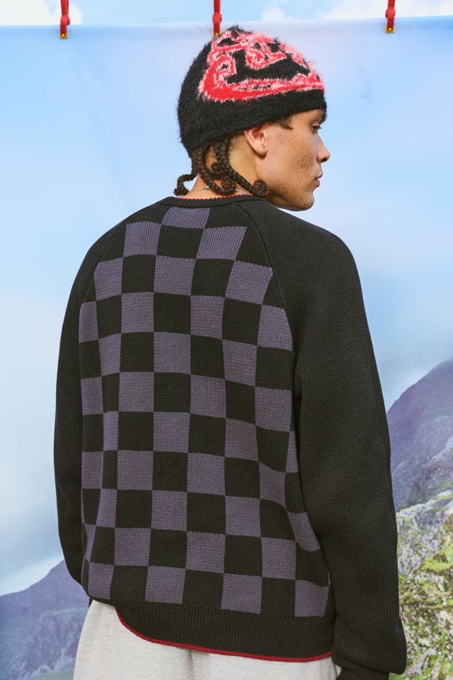 iets frans.. Black Checkerboard Sport Jumper #3